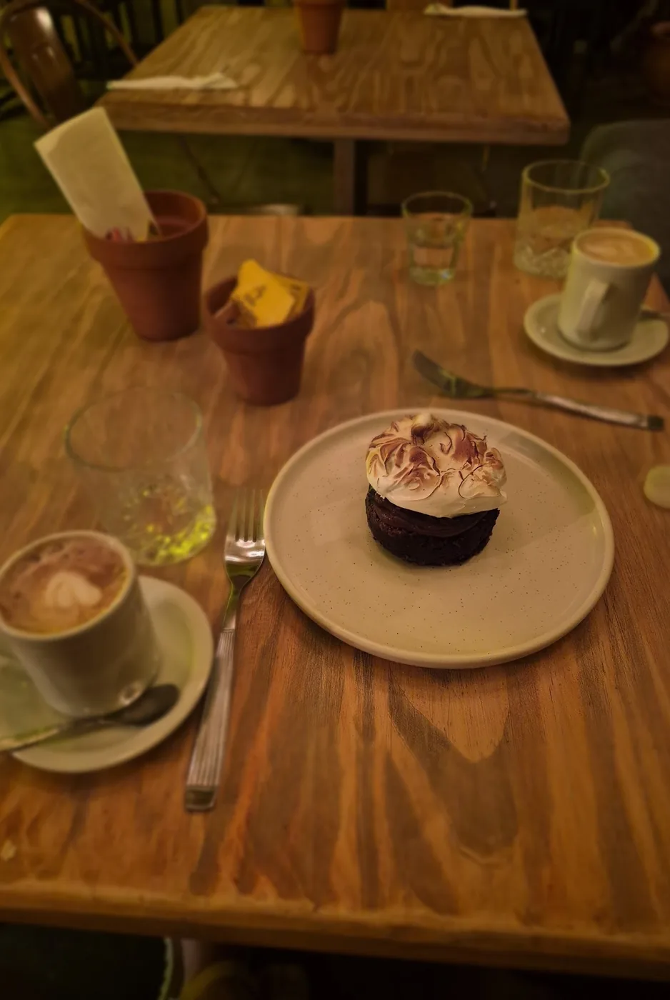 Café y torta en Lobito